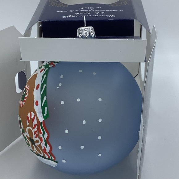 NWOT Mouth Blown Glass Gingerbread Ornament Hand Painted in Italy - Picture 7 of 12